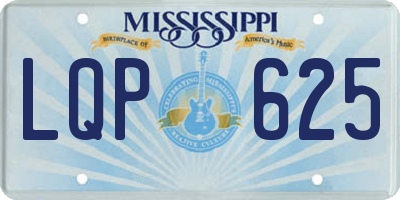 MS license plate LQP625