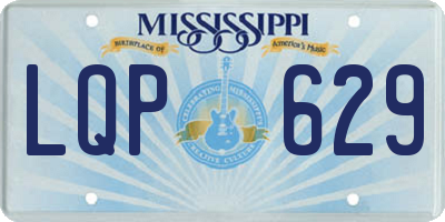 MS license plate LQP629