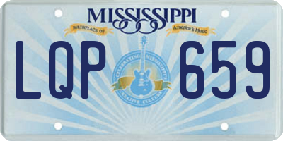 MS license plate LQP659