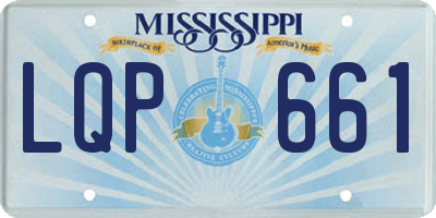MS license plate LQP661