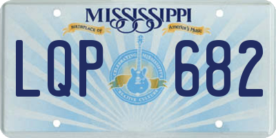 MS license plate LQP682