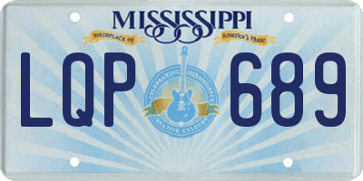 MS license plate LQP689