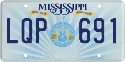 MS license plate LQP691