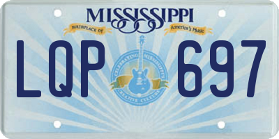 MS license plate LQP697