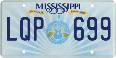 MS license plate LQP699