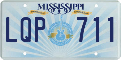 MS license plate LQP711
