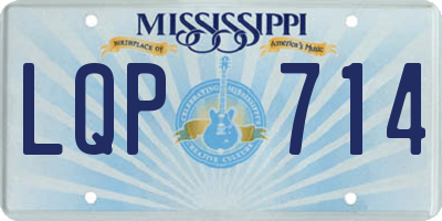 MS license plate LQP714