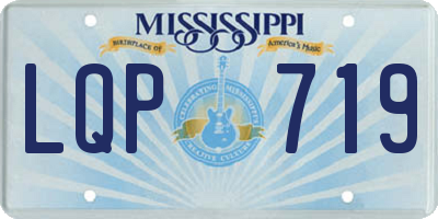 MS license plate LQP719