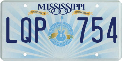 MS license plate LQP754