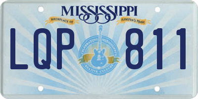 MS license plate LQP811