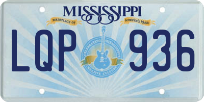 MS license plate LQP936
