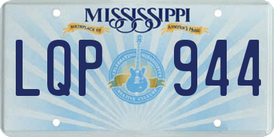 MS license plate LQP944