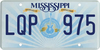 MS license plate LQP975