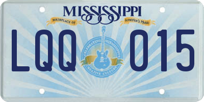MS license plate LQQ015