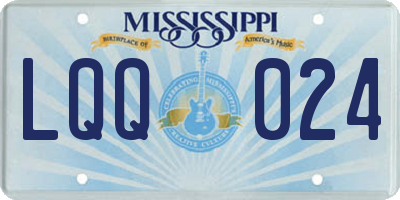 MS license plate LQQ024