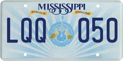 MS license plate LQQ050
