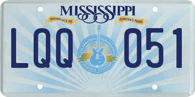 MS license plate LQQ051