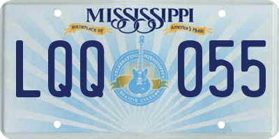 MS license plate LQQ055