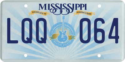 MS license plate LQQ064
