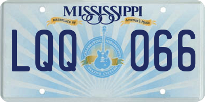 MS license plate LQQ066