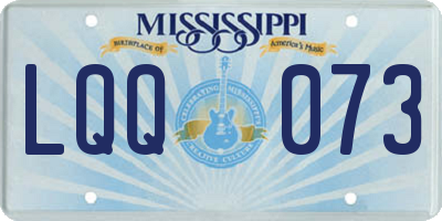 MS license plate LQQ073