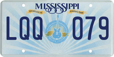 MS license plate LQQ079