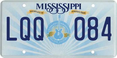 MS license plate LQQ084