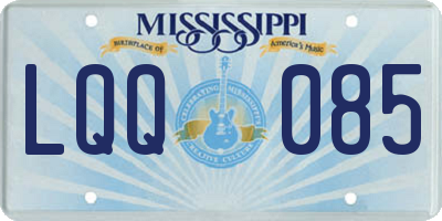 MS license plate LQQ085