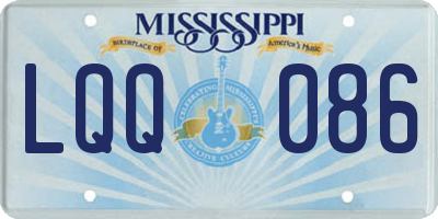 MS license plate LQQ086
