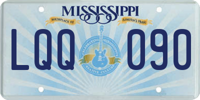 MS license plate LQQ090