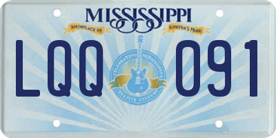 MS license plate LQQ091