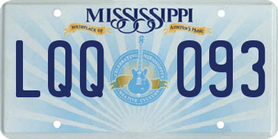 MS license plate LQQ093