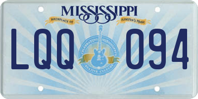 MS license plate LQQ094