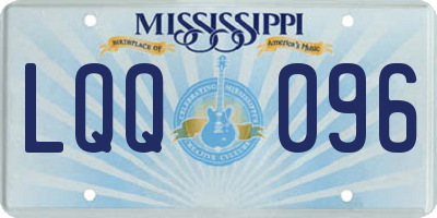 MS license plate LQQ096