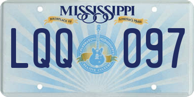 MS license plate LQQ097