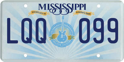 MS license plate LQQ099