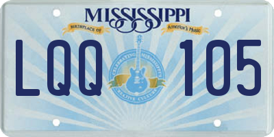 MS license plate LQQ105