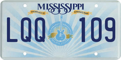 MS license plate LQQ109