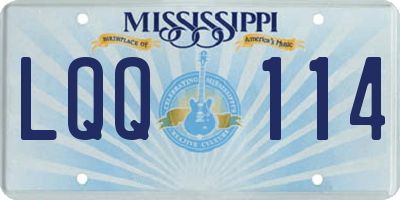 MS license plate LQQ114