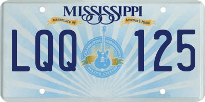 MS license plate LQQ125