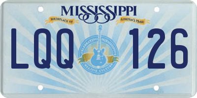 MS license plate LQQ126