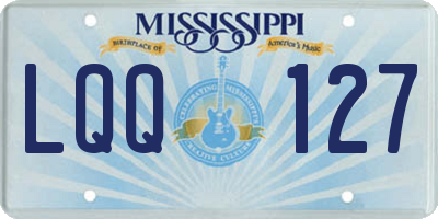 MS license plate LQQ127