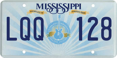 MS license plate LQQ128