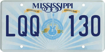 MS license plate LQQ130