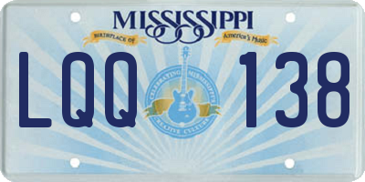 MS license plate LQQ138