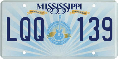 MS license plate LQQ139