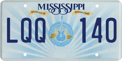 MS license plate LQQ140