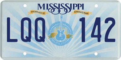 MS license plate LQQ142