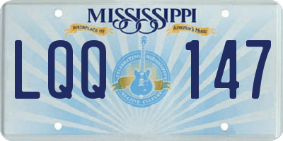 MS license plate LQQ147