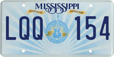 MS license plate LQQ154